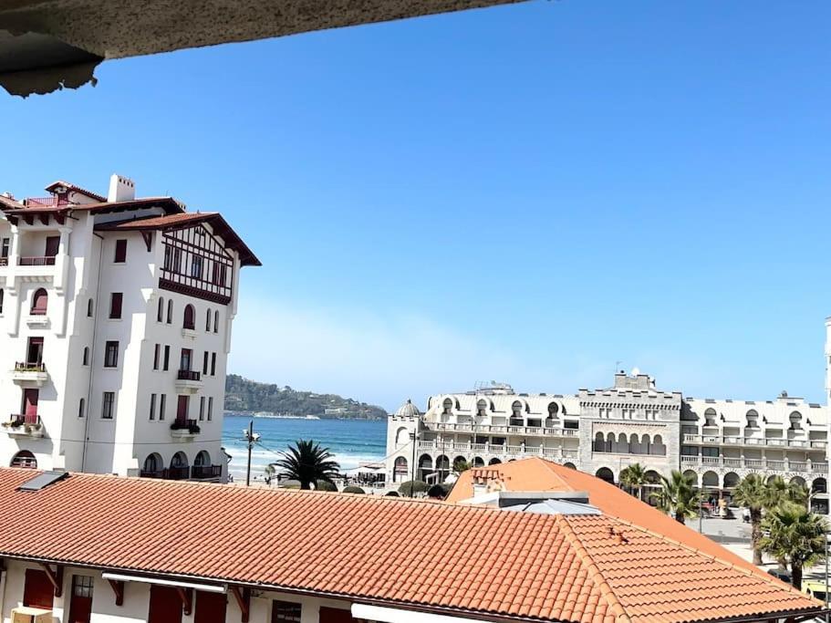 Hendaye Plage Charmant Studio 2Pers Avec Grande Terrasse Vue Mer Exterior foto
